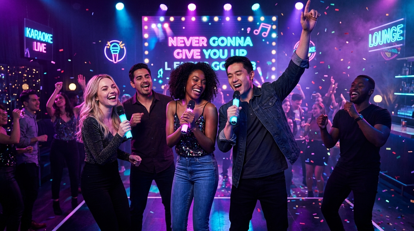 Fiesta de Karaoke con amigos